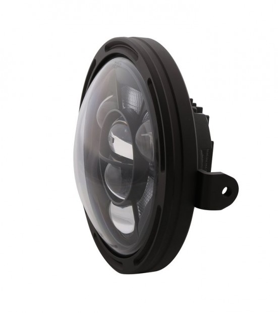 HIGHSIDER pro 7 hüvelykes LED fényszóró FRAME-R1 TÍPUS 11, fekete, old