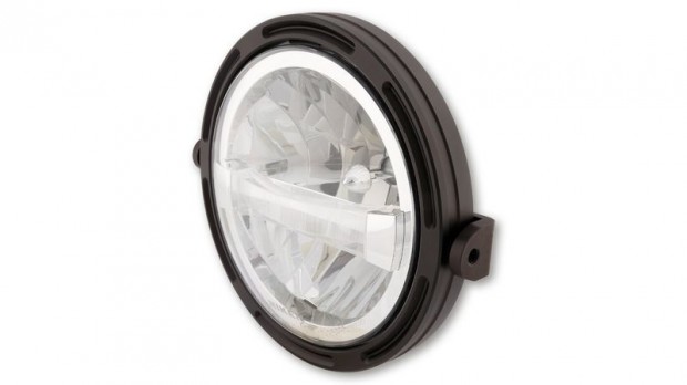 HIGHSIDER pro 7 hüvelykes LED fényszóró FRAME-R1 TÍPUS 4, fekete, olda