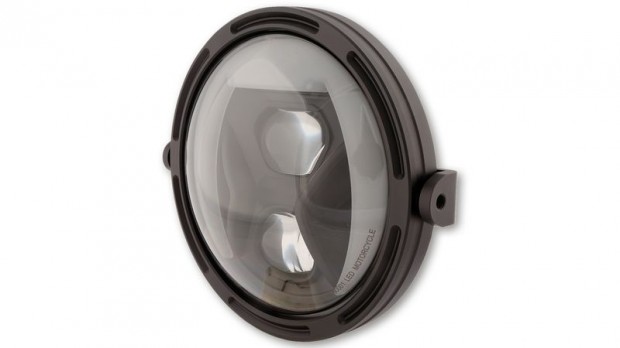 HIGHSIDER pro 7 hüvelykes LED fényszóró FRAME-R1 TÍPUS 8, fekete, füst