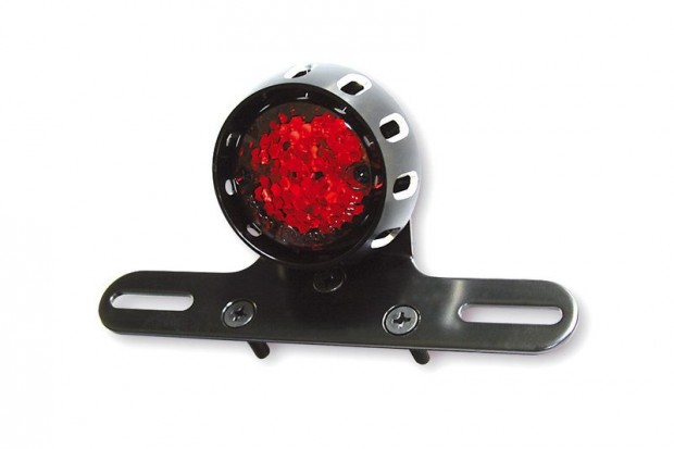 HIGHSIDER smart Miles LED hátsó lámpa, fekete ház, piros üveg