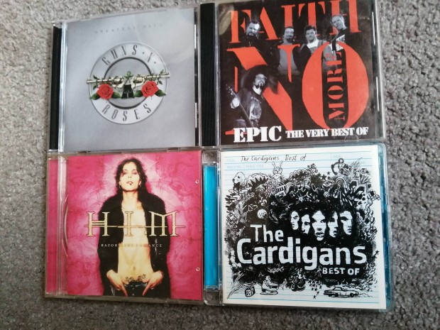 HIM, The Cardigans, Guns 'n Roses CD elad