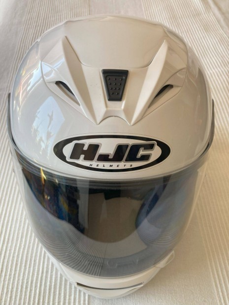 HJC FG-15 D-gyűrűs motoros bukósisak fejvédő fehér eladó