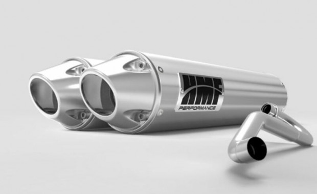 HMF Dual Performance Sorozat Teljes Kipufogórendszer - Csiszolt Rozsda