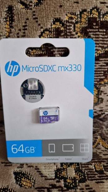 HP 64 Gb micro sd memria krtya