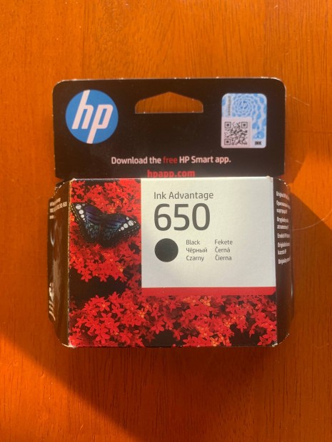 HP 650 eredeti fekete tintapatron