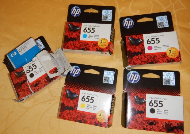 HP 655 tintapatron kazetta nyomtat gyri eredeti , hologramos