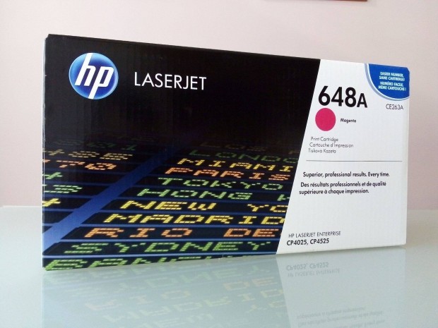 HP CE263A eredeti magenta toner, Hp 648A magenta = 88.899-Ft