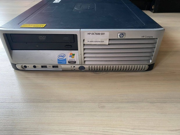 HP Compaq DC7600 Sff Ultravkony fekvhzas asztali PC