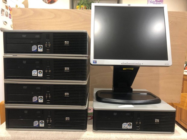 HP Compaq dc7800p + HP 1740 monitor Tbb darab