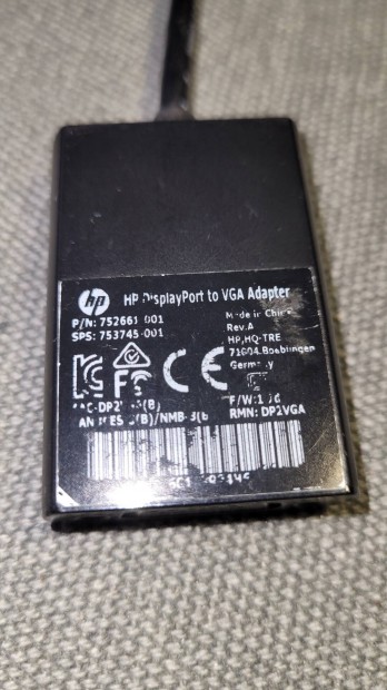 HP Display port VGA adapter