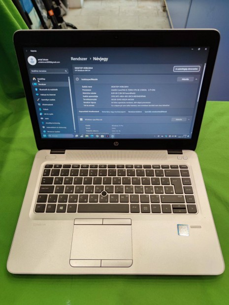 HP Elitebook 840 G4 I5/8GB/256GB/14" notebook!