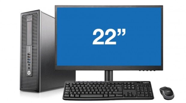HP Elitedesk 800 G1 Core I5 4570 4x3200Sff/8GB/240GB SSD +22" LED LCD