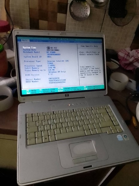 HP G5000 laptop Intel dual core szép állapotban