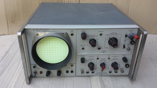 HP Hewlett Packard 140A oszcilloszkp oscilloscope 1963 jszer kitn