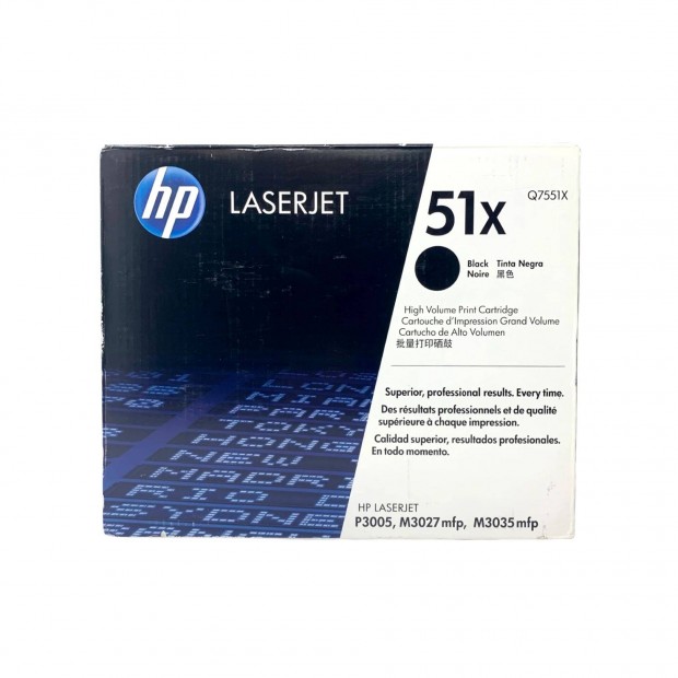 HP Laserjet 51x Q7551X Toner Kazetta eredeti, bontatlan, elad