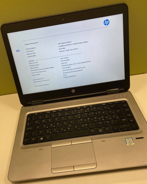HP Probook 640 G3 notebook szp s tkletesen mkd llapotban elad