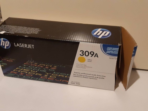 HP Q2672A yellow 309A toner eredeti original