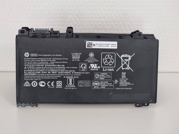 HP RR03XL gyri akku Probook 430 440 450 455 470 G4 G5