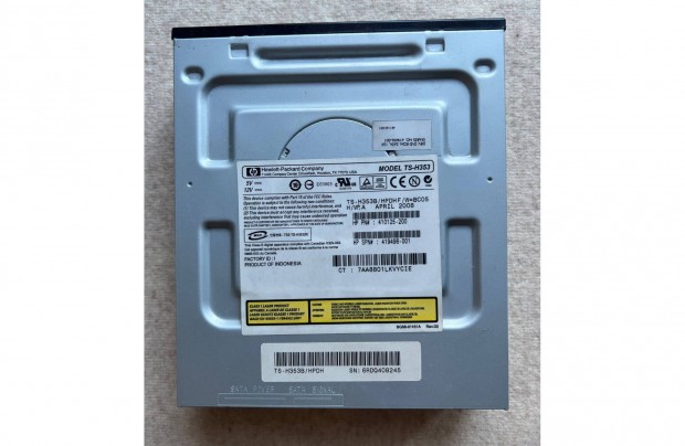 HP TS-H353 DVD r-olvas, 16X, SATA, fekete