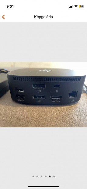 HP USB-C G5 dokkol Essential Dock 120W tpegysggel