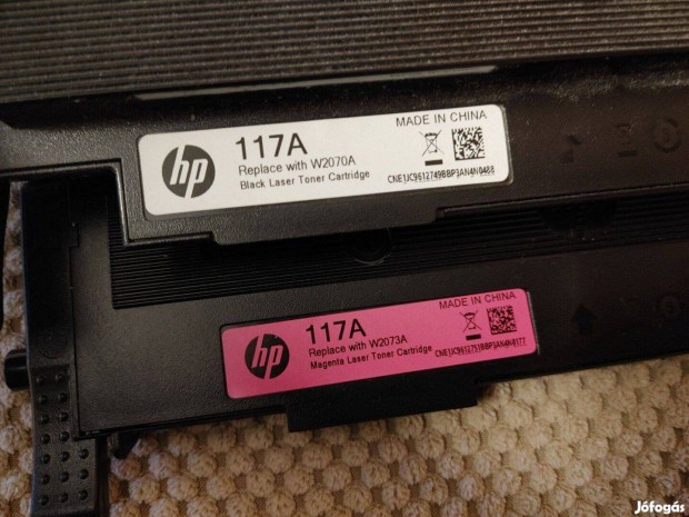 HP W2071A eredeti HP 117A toner fekete vagy magenta