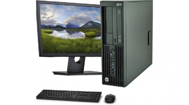 HP Z230 szmtgp csomag i7-4770 8G/180SSD+22" LED monitor+Win