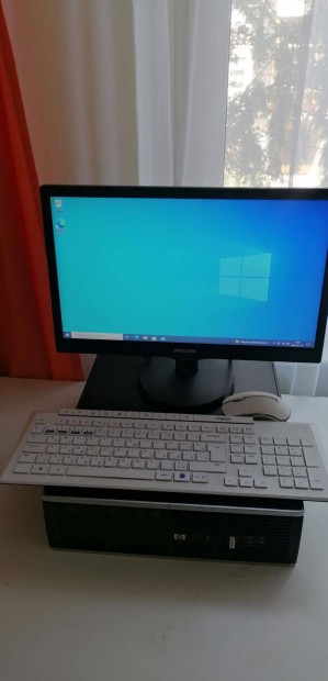 HP asztali gp + Philips monitor + Rapoo billentyzet, egr