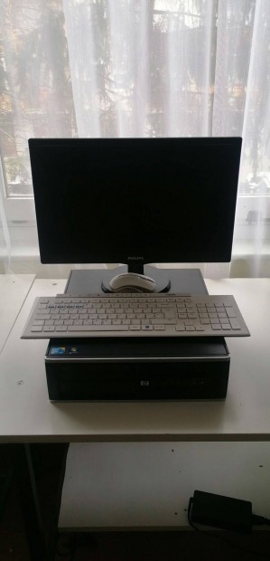 HP asztali gp + Philips monitor + Rapoo billentyzet s egr