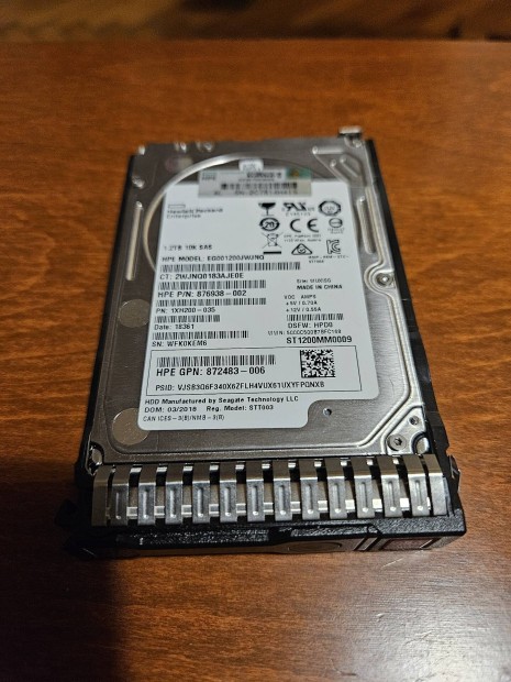 HP szerver HDD SAS