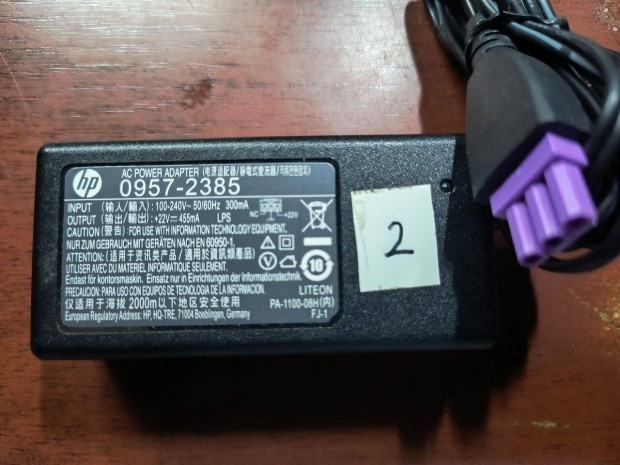 HP tpegysg nyomtathoz 22V-455mA