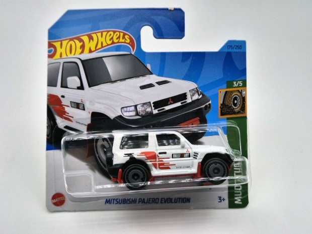 HW Mud Studs - 3/5 - Mitsubishi Pajero Evolution - fehér - Hotwheels