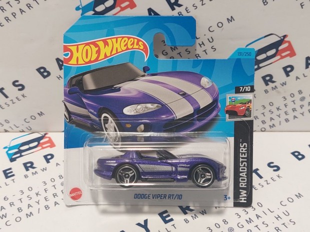 HW Roadsters - 7/10 - Dodge Viper RT/10 -  Hotwheels - 1:64