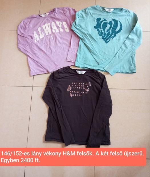 H&M 146/152-es h.ujj felsk