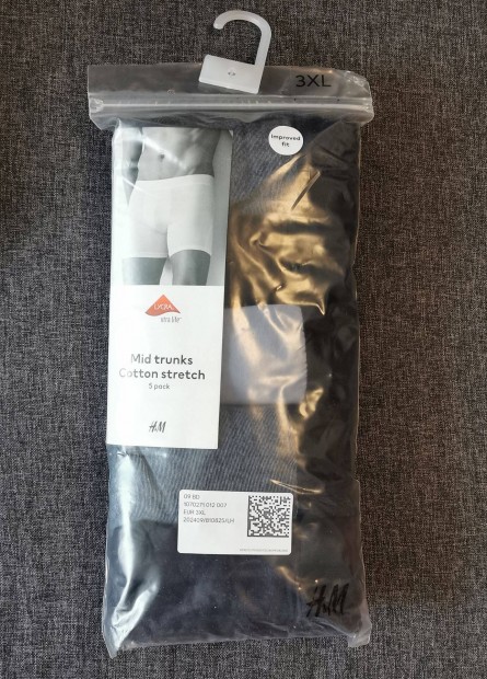 H&M 5 db-os Xtra Life kzepes szr boxerals szett 3XL