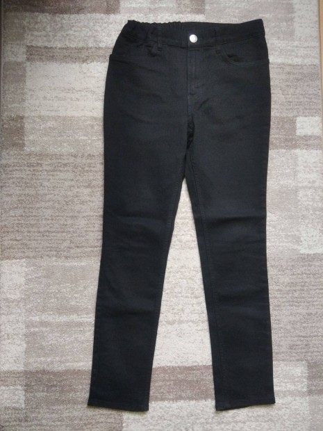 H&M Fekete farmernadrg (nnepi), 158 cm