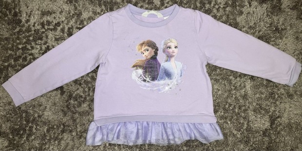 H&M Frozen 110-116 Jégvarázs pulóver; Anna & Elza