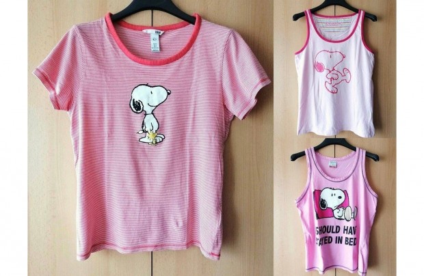 H&M Snoopy ni pizsama fels csomag S-es