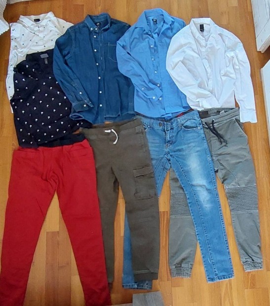H&M Zara Cropp férfi XS S nadrág ing csomag