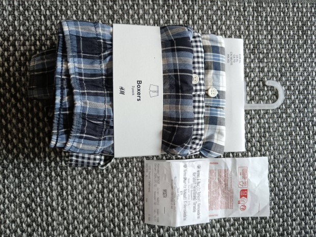 H&M alsnadrg frfi boxer XL 3-s csomag bolti bontatlan pamut100%