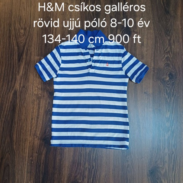 H&M cskos gallros rvid ujj pl 8-10 v 134-140 cm