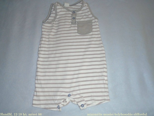 H&M csíkos napozó 12-18 hó (méret 86)
