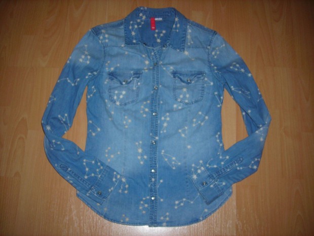 H&M csillagos női farmer ing 36