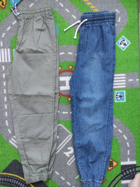 H&M farmer, pamutjogger nadrg szett 140 j, cmks