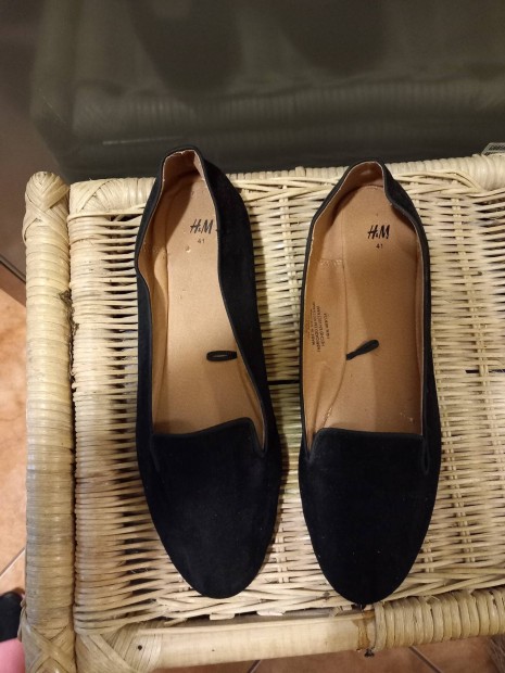 H&M fekete balerina cip 41 