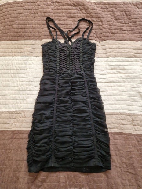 H&M fekete rncolt pntos ni ruha 36-os mret