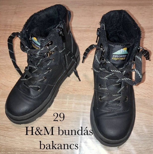 H&M gyerek bakancs 29; szi bunds cip 29; tli cip 29