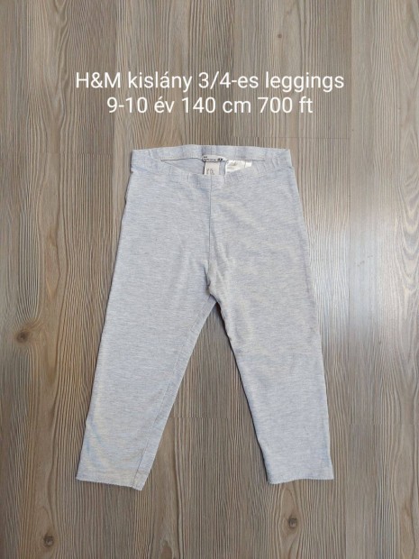 H&M kislny 3/4-es leggings 9-10 v 140 cm