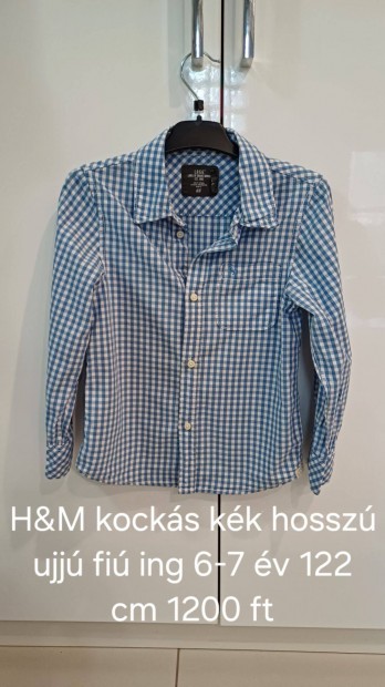 H&M kocks kk hossz ujj fi ing 6-7 v 122 cm