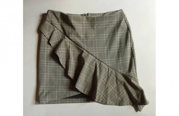 H&M márkájú szürke kockás szoknya, 40-es méret.Derék: 38 cm. Debrecen,