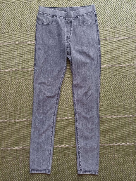 H&M szrke farmer leggings 158-as mret alig hasznlt